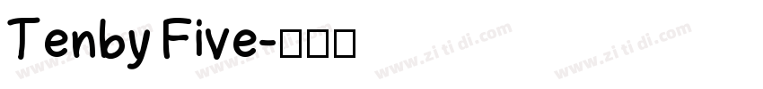 Tenby Five字体转换